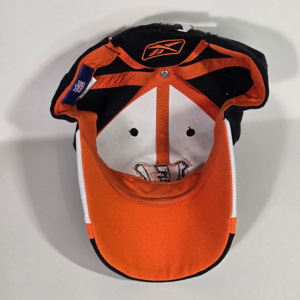 Reebok Cincinnati Bengals NFL Hat Mens Black Orange Adjustable Baseball Cap Logo - Picture 6 of 7